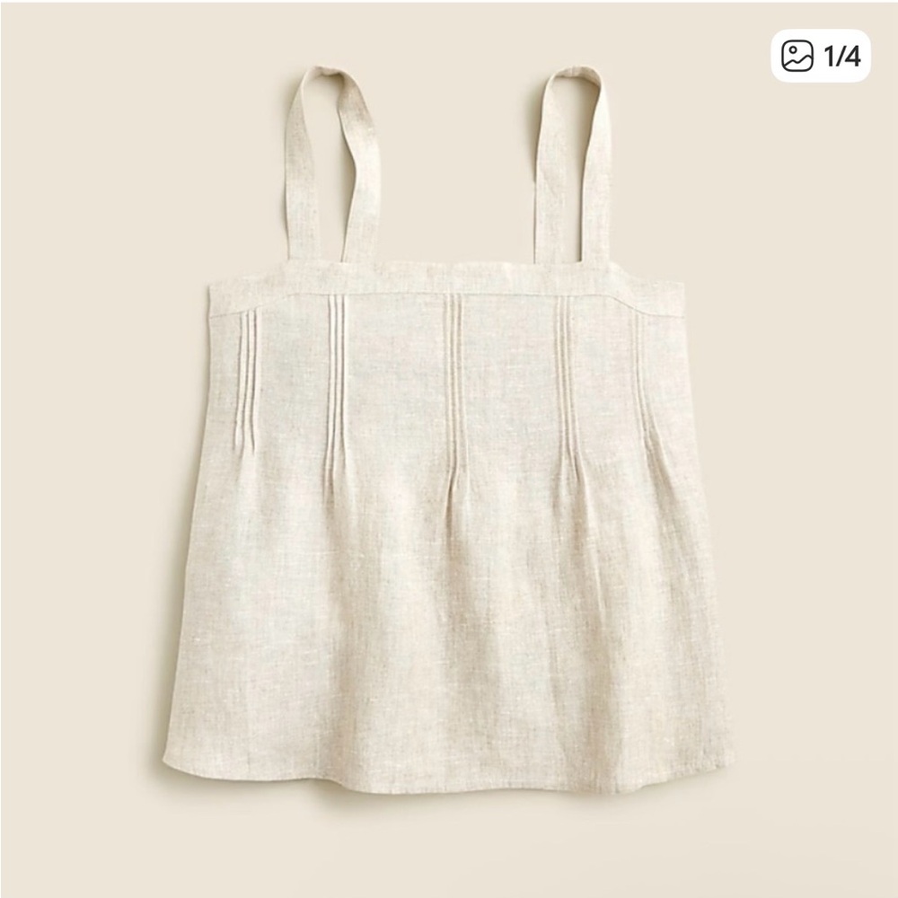 J. Crew Bow Back Linen Top